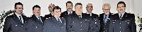 Ver�nderungen gibt es in der Sarstedter Feuerwehr-Spitze. Von links: Stephan Wehling, J�rgen Engelmann, Thomas Pape, Friedhelm Ulrich, Ulrich Meyer, Wolfgang L�hmann, R�diger Schulz, Karl-Heinz Wondratschek und Uwe Meyer. (Foto: P. Hartmann, HAZ)